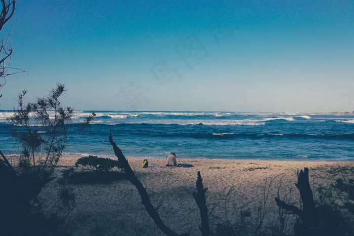 天空,风景,湖泊,飞机,树,海自然海滩假期