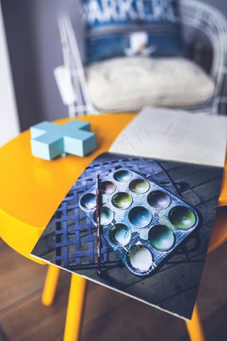 油漆，调色板，图片，艺术，混乱，表，黄色