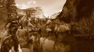 感觉，左，欲望，请求者，美国原住民，故事