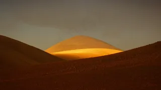 小山，山，安第斯山脉，阳光，金，沙漠，沙