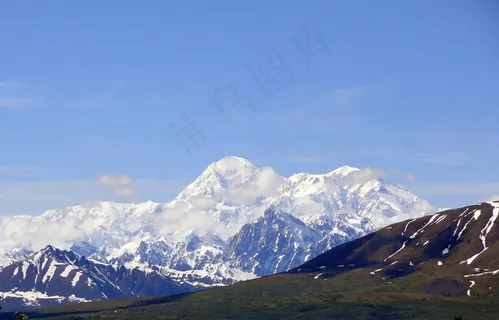 麦金利山，山，麦金利，冰冷，阿拉斯加，迪纳利
