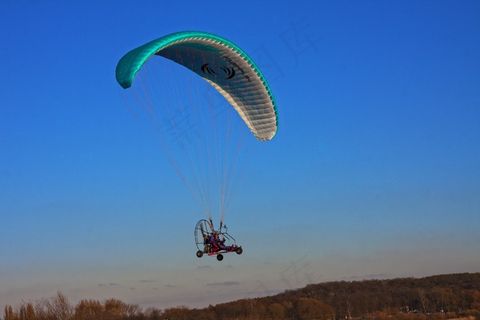 悬挂式滑翔机，飞行，天空，风景