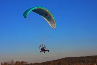 悬挂式滑翔机，飞行，天空，风景