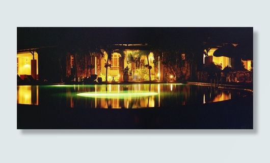 酒店，晚上，夜晚，罗德里格斯岛，灯