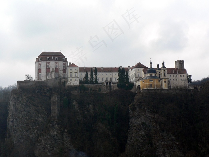 捷克，弗拉诺夫·纳德·迪吉，城堡，山，宫殿