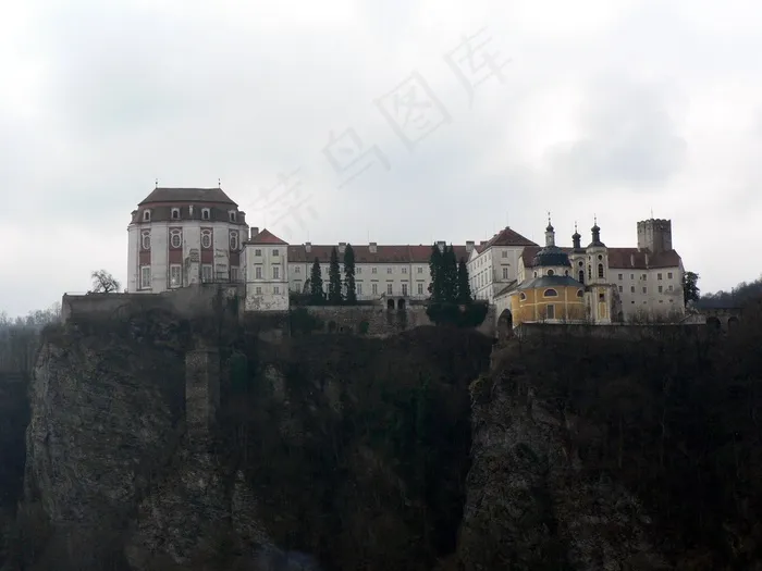 捷克，弗拉诺夫·纳德·迪吉，城堡，山，宫殿
