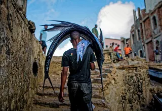 旗鱼，鱼市场，卖鱼，携带，平衡