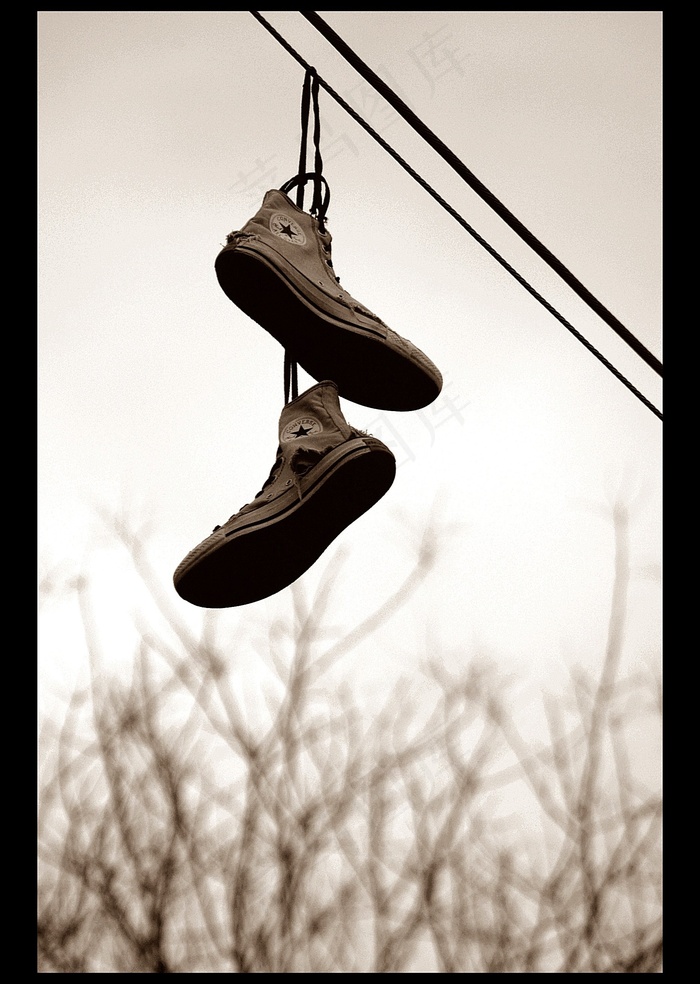 鞋，老，边坡，聚合，体裁绘画，自然