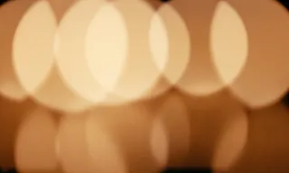 灯光特写，运动模糊