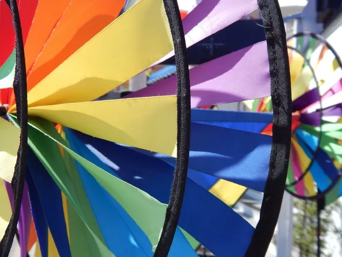 颜色，红色，黄色，绿色，明亮，多彩，风车