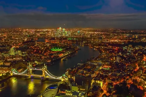 都市夜景,夜景摄影,城市夜景,风景,树,伦敦在晚上的鸟瞰图 都市夜景,夜景摄影,城市夜景,风景,树,伦敦在晚上的鸟瞰图