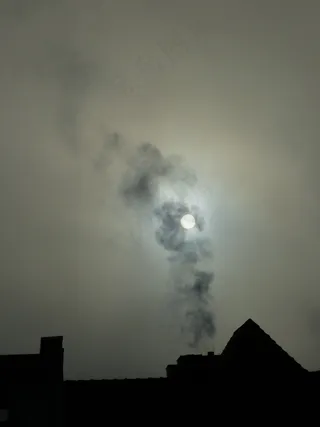 烟，雾，无色，泥浆，太阳，涂黑，夜晚