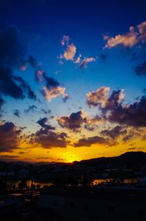 日落，太阳，风景，天空