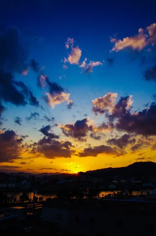 日落，太阳，风景，天空