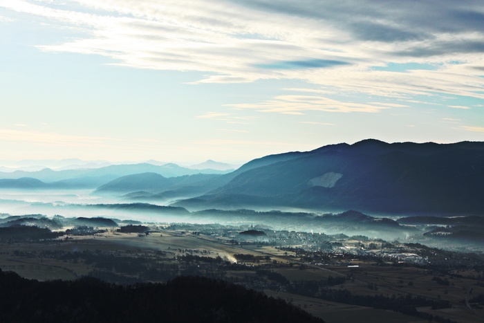天空,风景,海洋,,景观山自然云