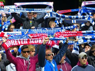 球迷，庆祝，足球，人类，个人