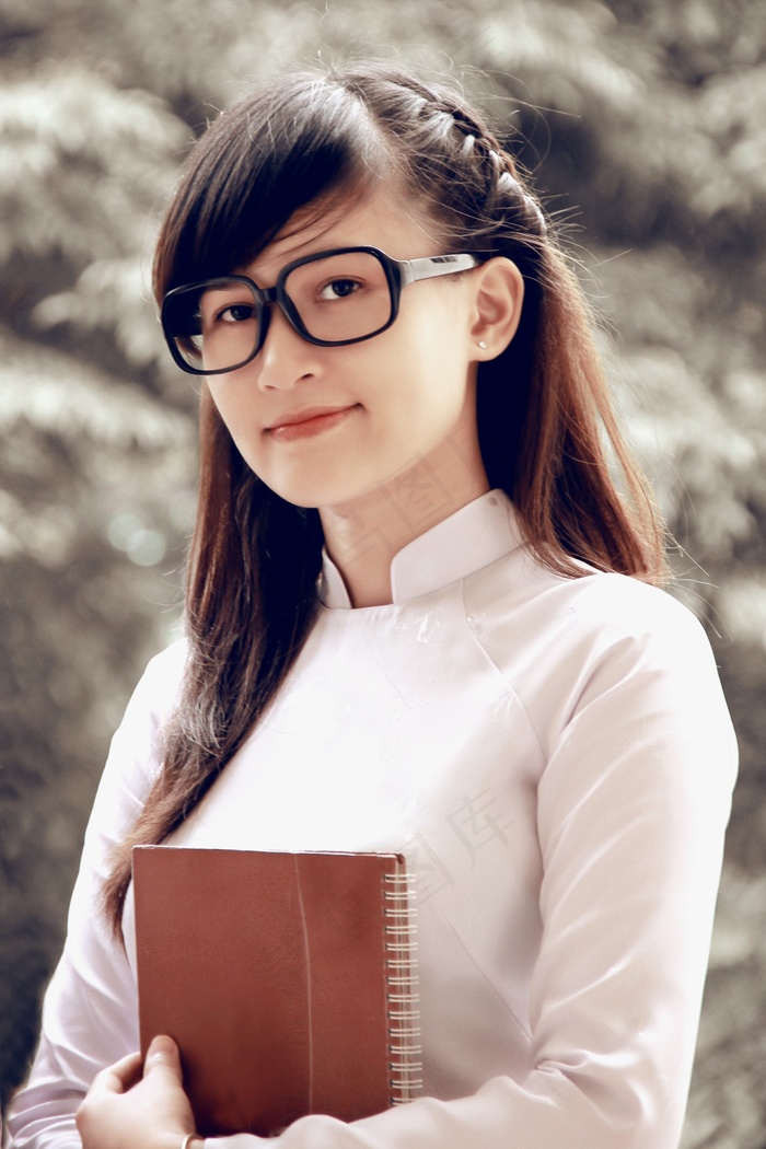 女孩，书，亲爱的