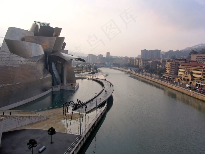 毕尔巴鄂，古根海姆，博物馆，之旅，建筑，旅行