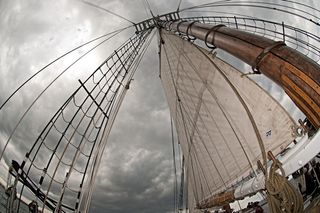 帆船，船，天空，帆，海上，水，夏天，帆船