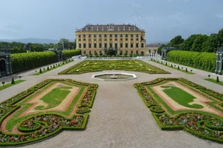 维也纳，城堡，奥地利，美泉宫，公园，鲜花