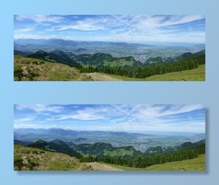 高球，奥地利，博登湖，山，全景
