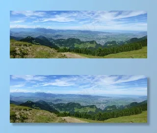 高球，奥地利，博登湖，山，全景