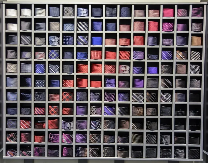 领带，颜色，展览，商店，购物，购买，业务