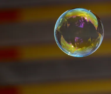 肥皂泡，多彩，球，肥皂水