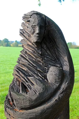 木制品，无花果，麦当娜，女人，雕像，雕塑