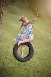 人，人类，儿童，女孩，岩，播放，出，自然