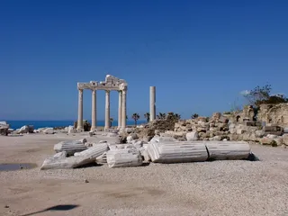 阿拉尼亚，土耳其，侧，沧海，假期，建筑，寺