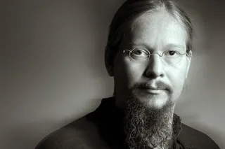 上师，宁静，巴特，眼镜，黑色和白色