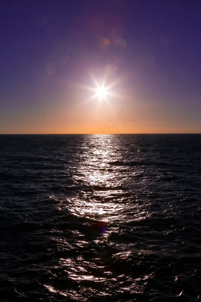 阳光，反射，水，海洋，大海，光，太阳