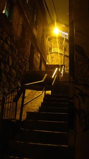 建筑，楼梯，胡同，室内，楼梯，城市