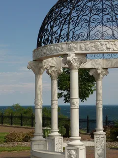 凉亭，凉亭，架构，湖，水，明尼苏达州