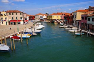 意大利，威尼托，威尼斯，穆拉诺岛，海峡