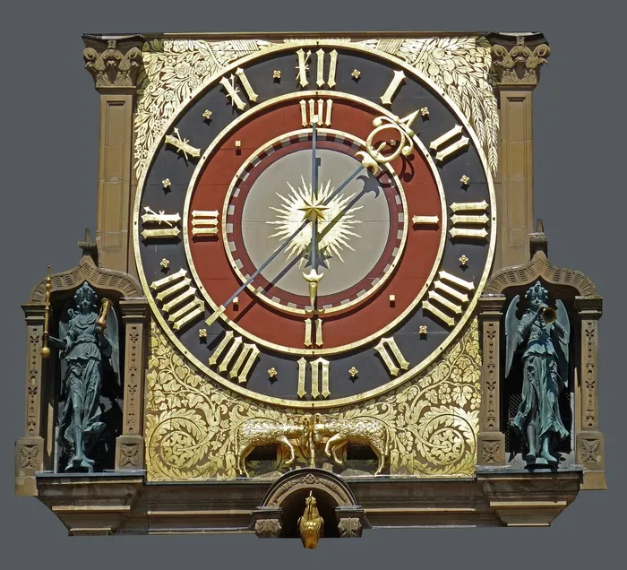 海尔布隆市政厅，详细信息，建筑，时钟