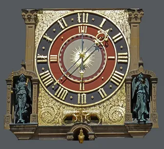 海尔布隆市政厅，详细信息，建筑，时钟