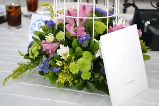 花，表，修剪，礼帽