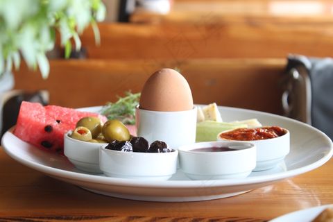 早餐，茶，早晨，鸡蛋，奶酪，食物，星期天