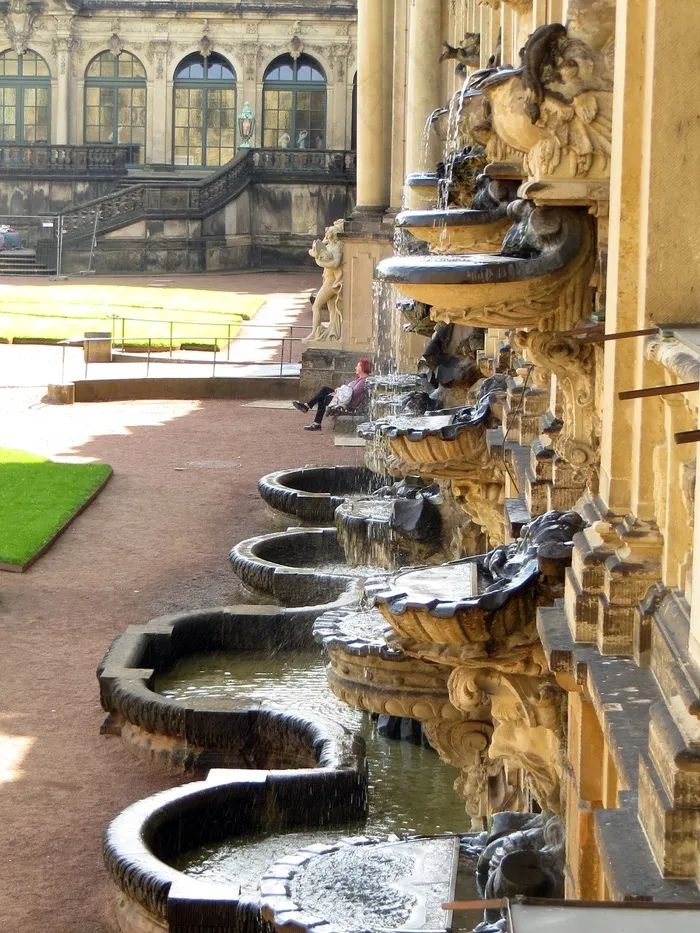 犬舍，德累斯顿，喷泉，外立面，目的地，参观