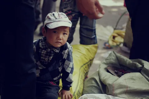 男孩,安静地,人群,su族,人,孩子们,亚洲 男孩,安静地,人群,su族,人,孩子们,亚洲