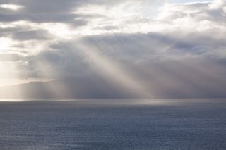 云，地平线，阳光，大海，海洋，心情，蓝色