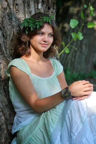 若虫，森林，自然，精灵，美丽，女孩，嬉皮