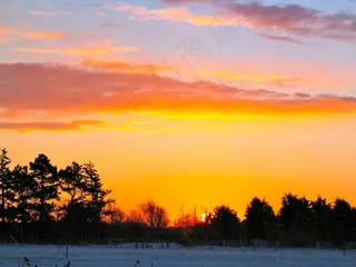 天空，云，太阳