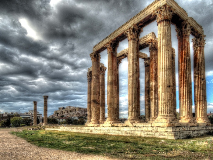 寺，宙斯，雅典，卫城