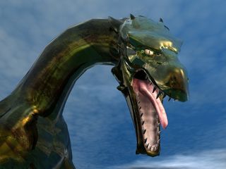 龙，头，动物，幻想，神话，怪物