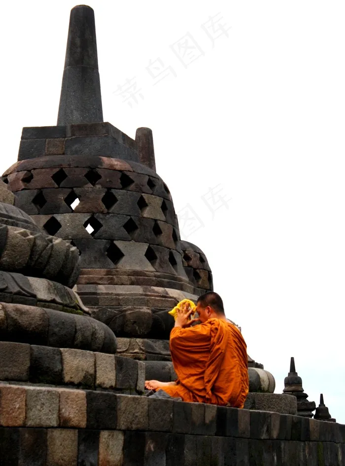 Budha，Sembayang，Biksu，Candi Borobudur，Magelang