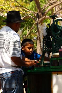 孩子，男人，人