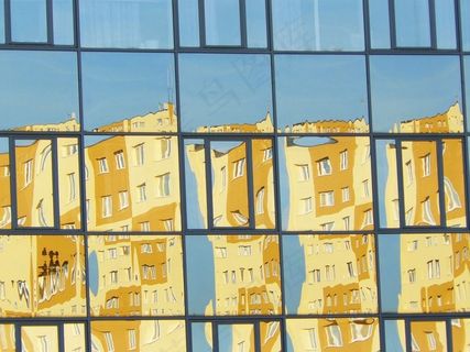 窗户，反射，玻璃，建筑，建筑